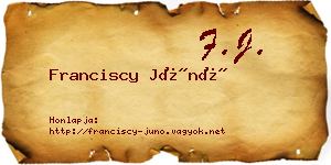 Franciscy Júnó névjegykártya